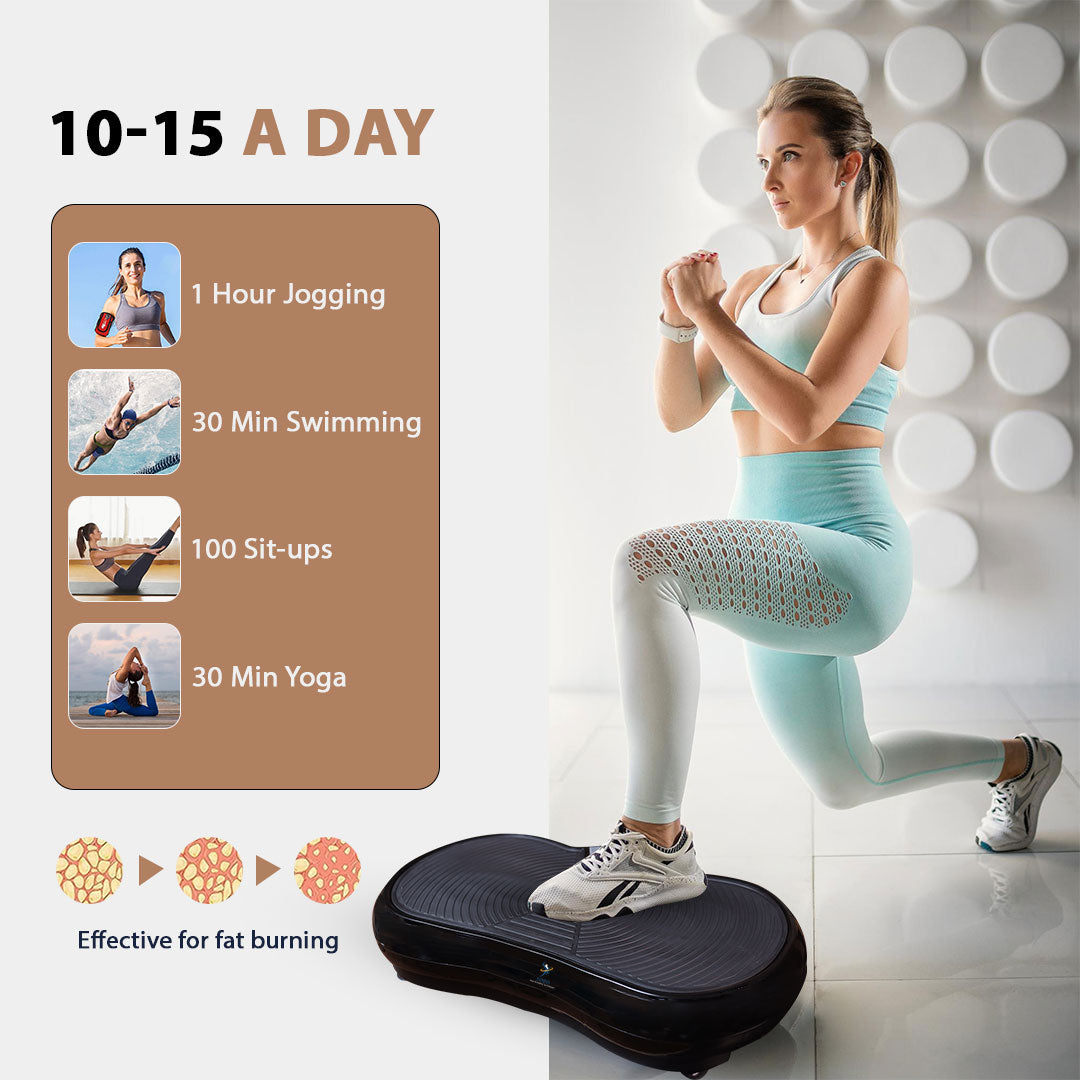 Vibration Plate For Calorie Burning - Black