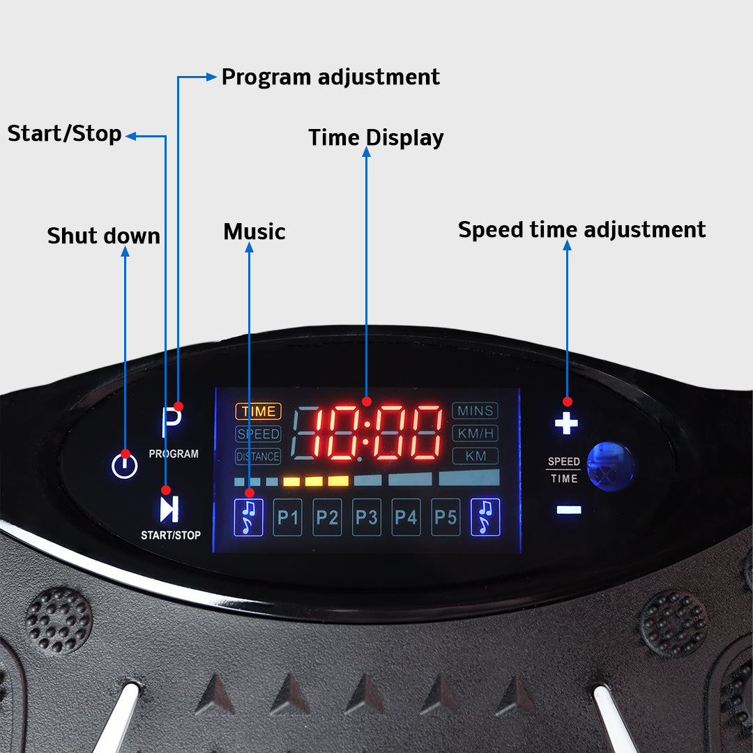 Vibration Plate For Calorie Burning With Footprint Design