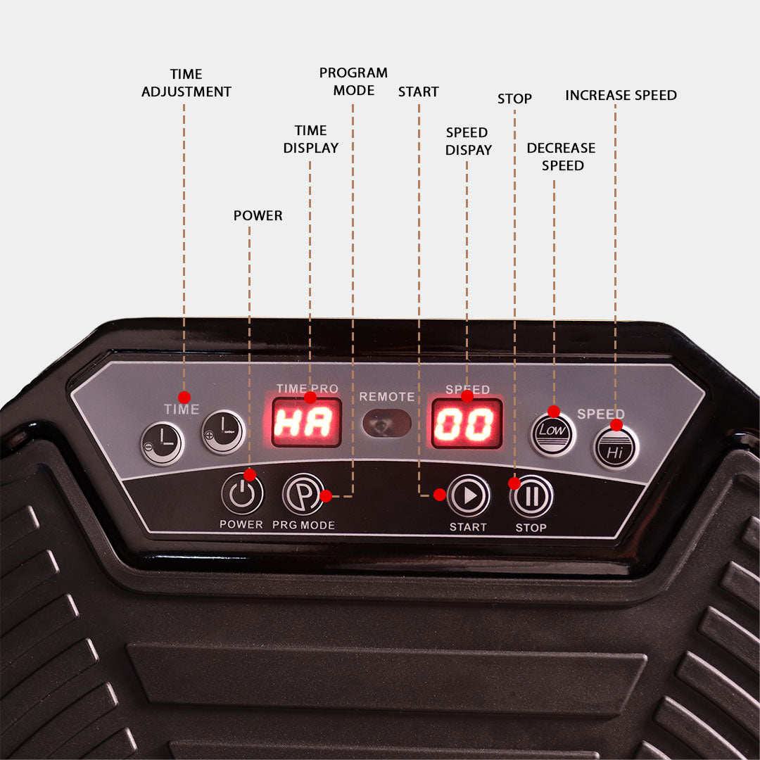 Vibration Plate For Calorie Burning - Black