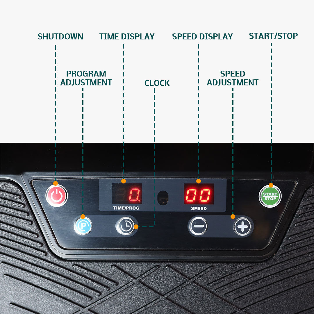 Vibration Plate For Calorie Burning - Shine Black