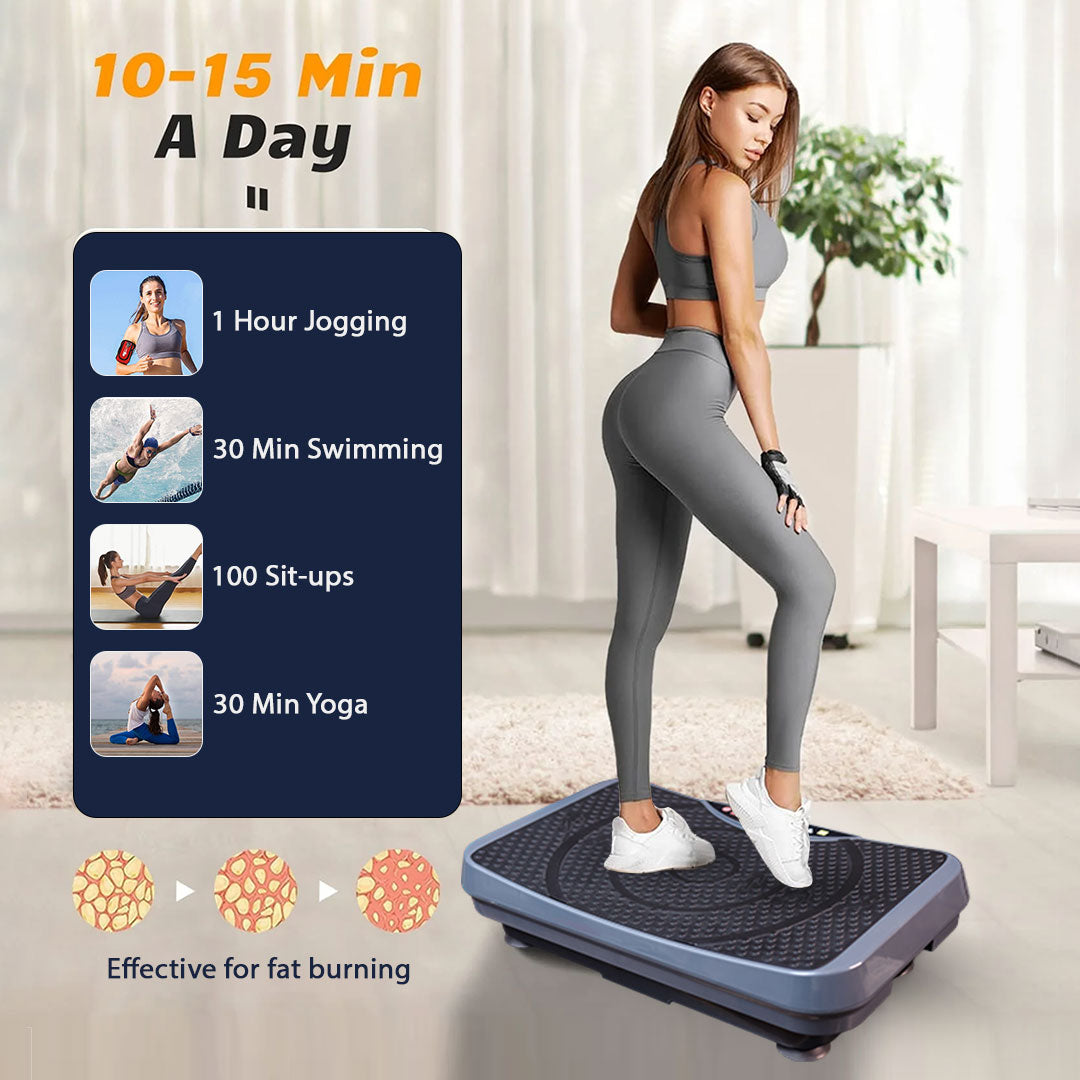 Vibration Plate For Calorie Burning - Grey
