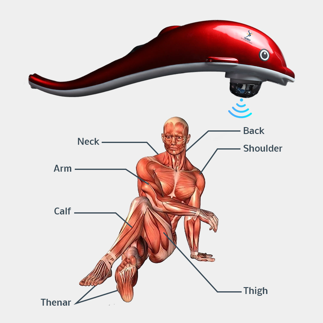 MP-3136F Dolphin Hand Held Full Body Massager