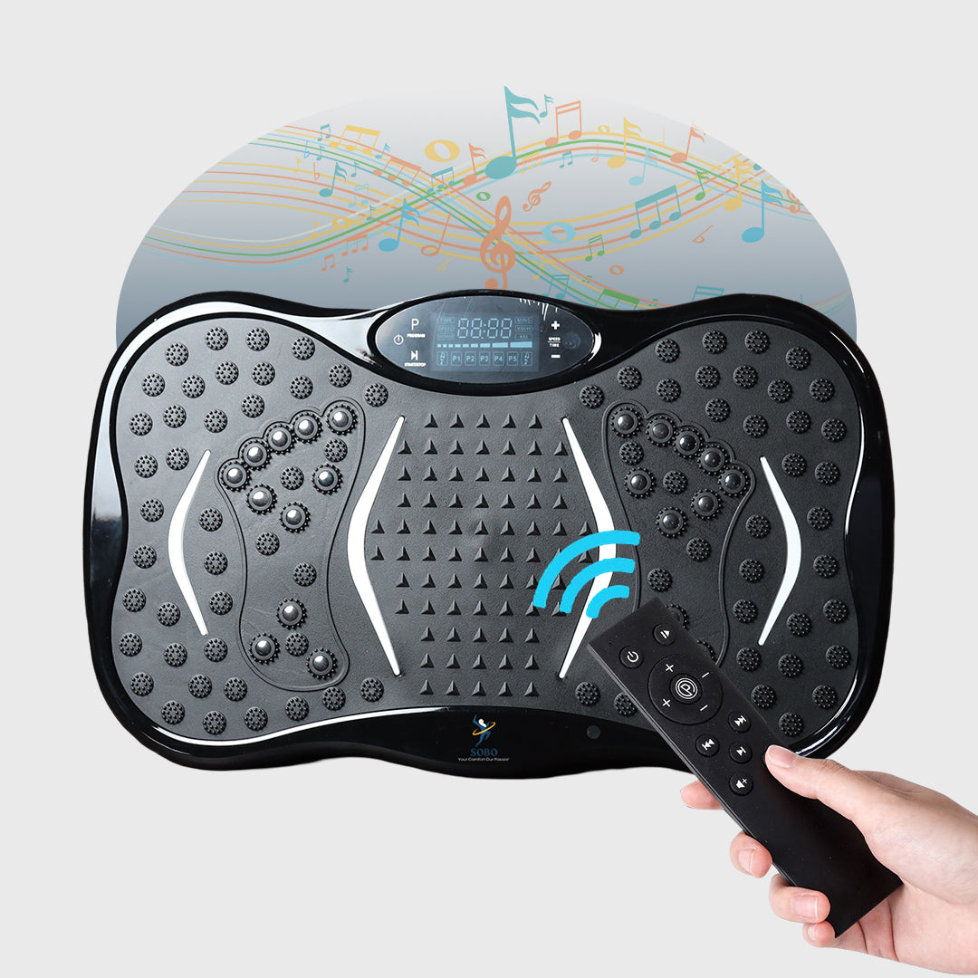 Vibration Plate For Calorie Burning With Footprint Design