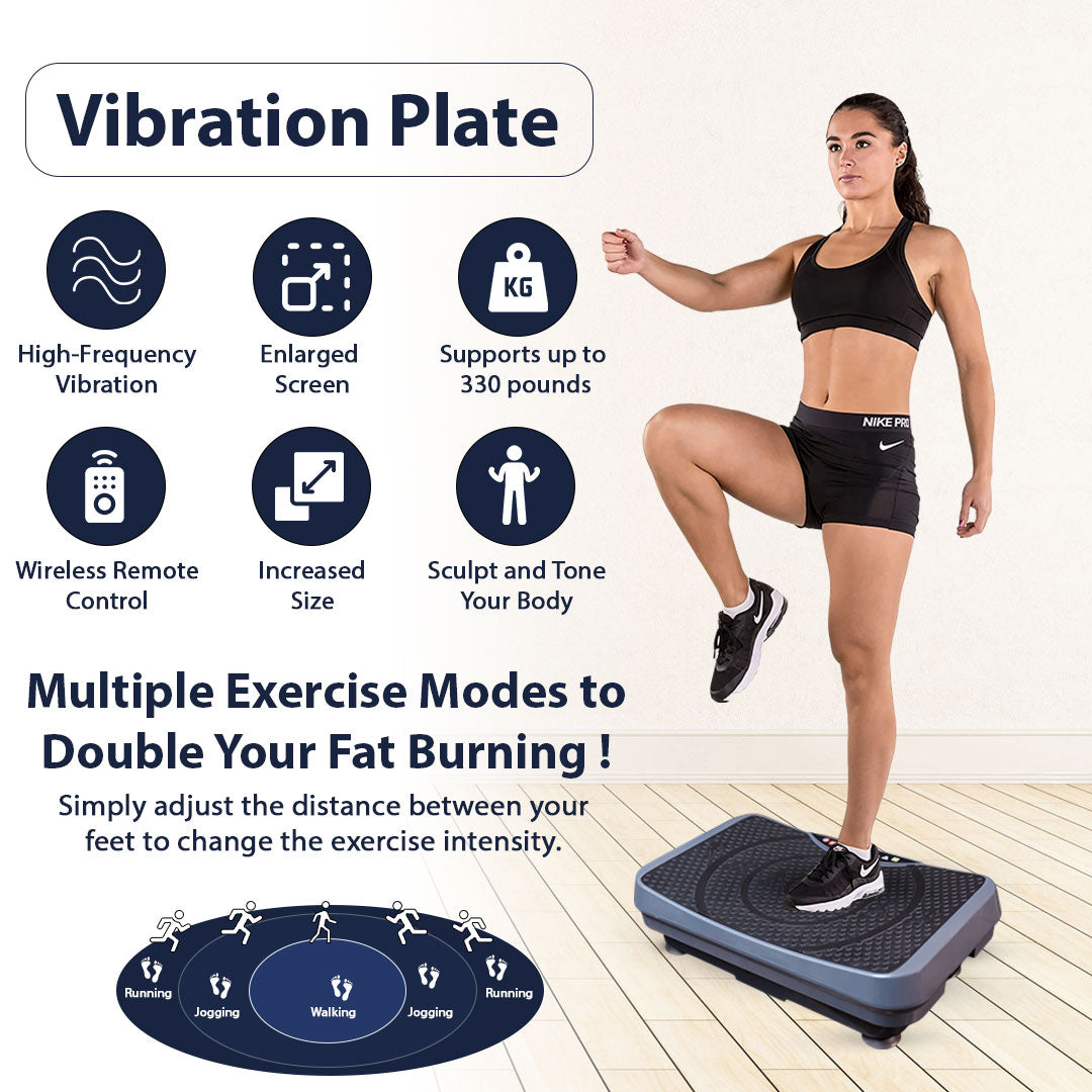 Vibration Plate For Calorie Burning - Grey