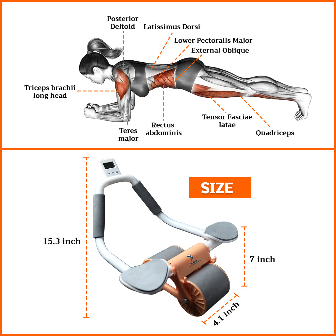 Double-Wheel Abdominal Roller