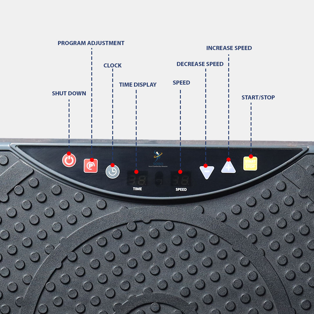 Vibration Plate For Calorie Burning - Grey