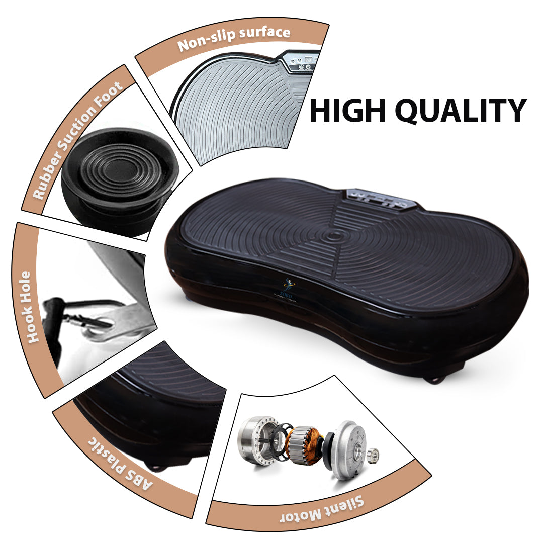 Vibration Plate For Calorie Burning - Black