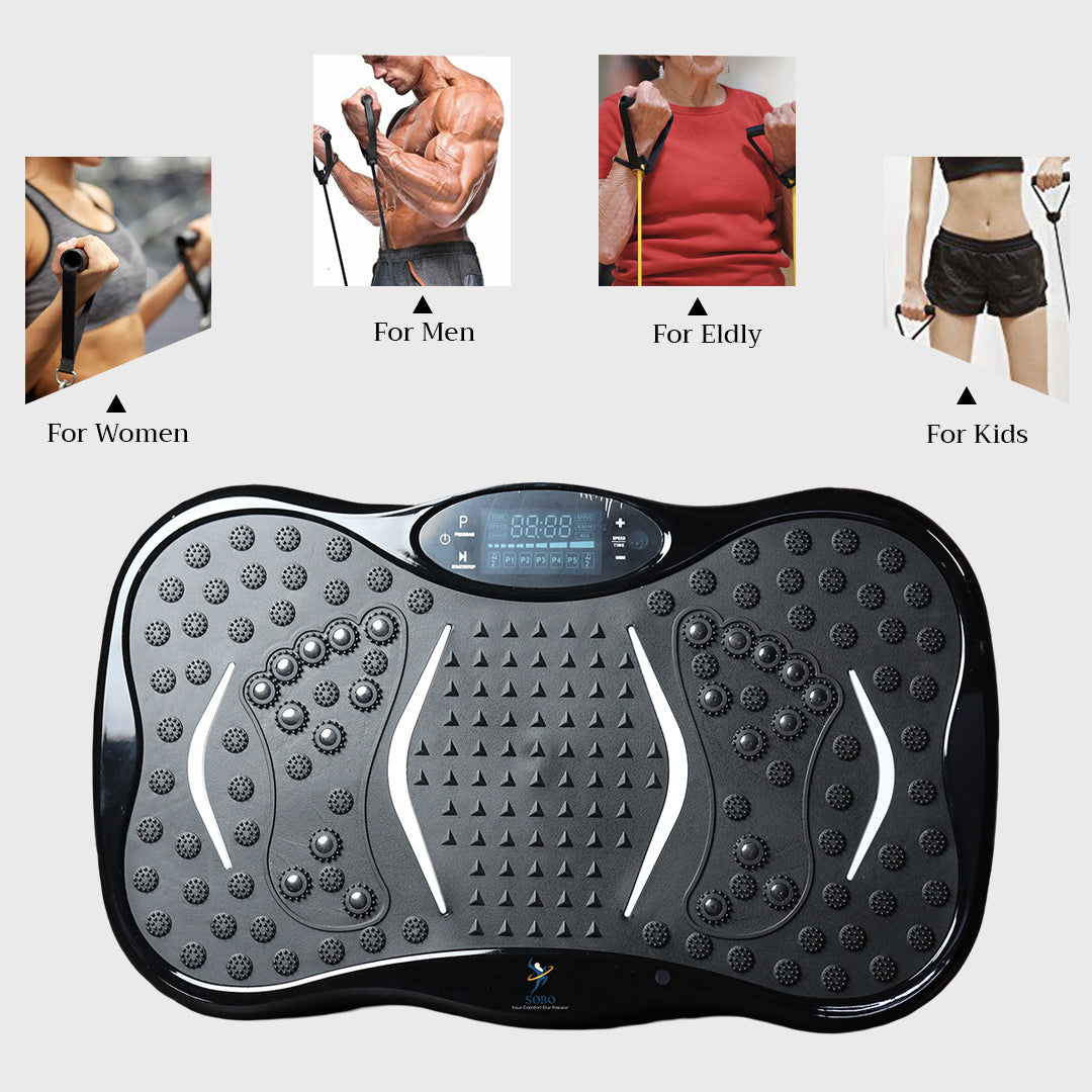 Vibration Plate For Calorie Burning With Footprint Design