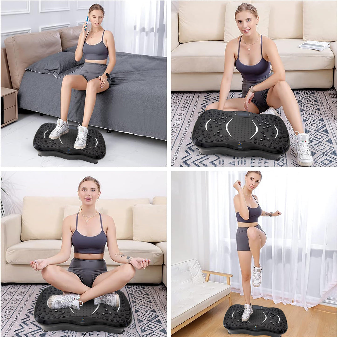 Vibration Plate For Calorie Burning With Footprint Design