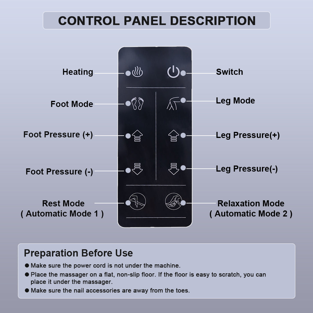 RF-7900 Integrated Foot And Leg Massager