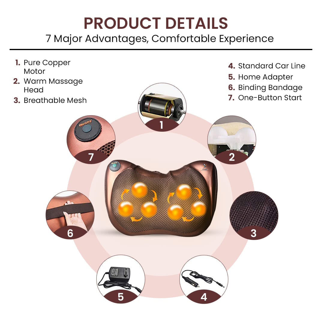 Multi Functional Massager Pillow (Car Massager)