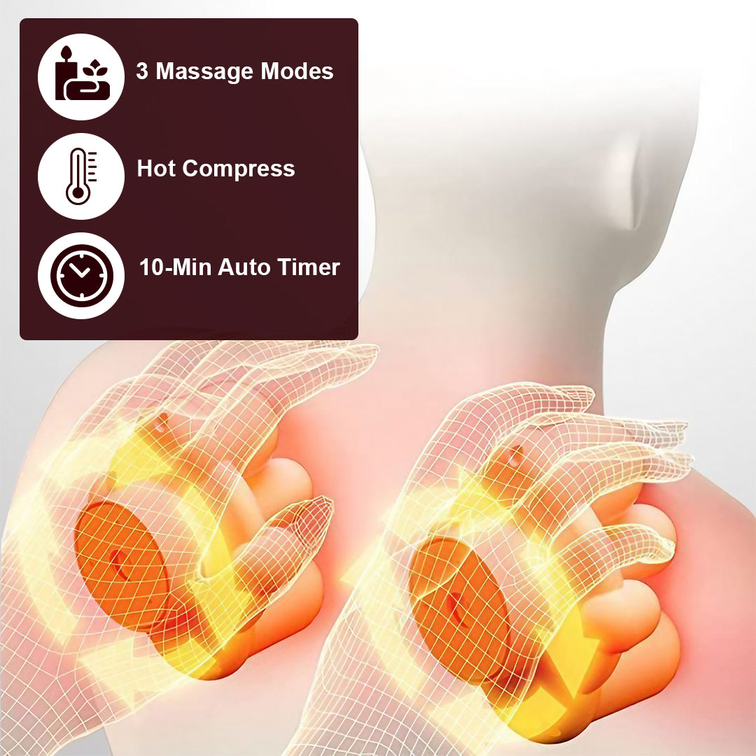 Deep Kneading Multi Functional Massager - White