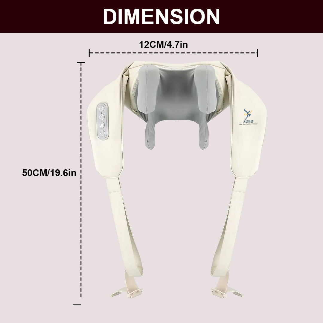 Deep Kneading Multi Functional Massager - White