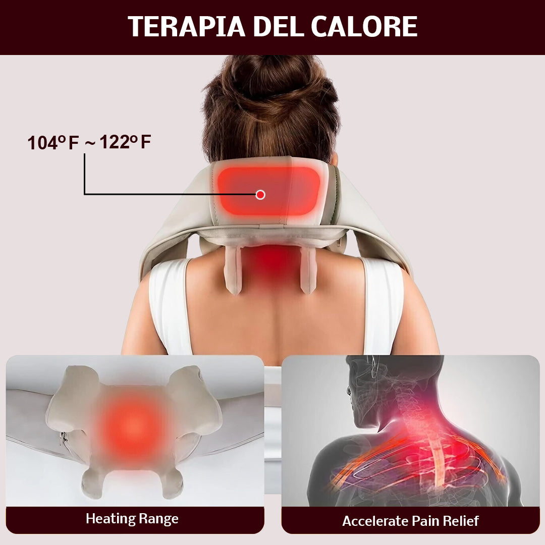 Deep Kneading Multi Functional Massager - White