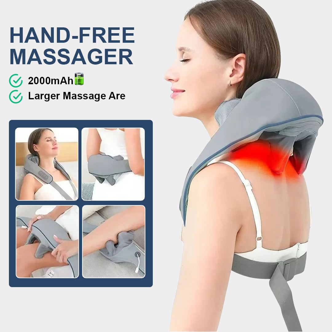 Deep Kneading Multi Functional Massager - Grey