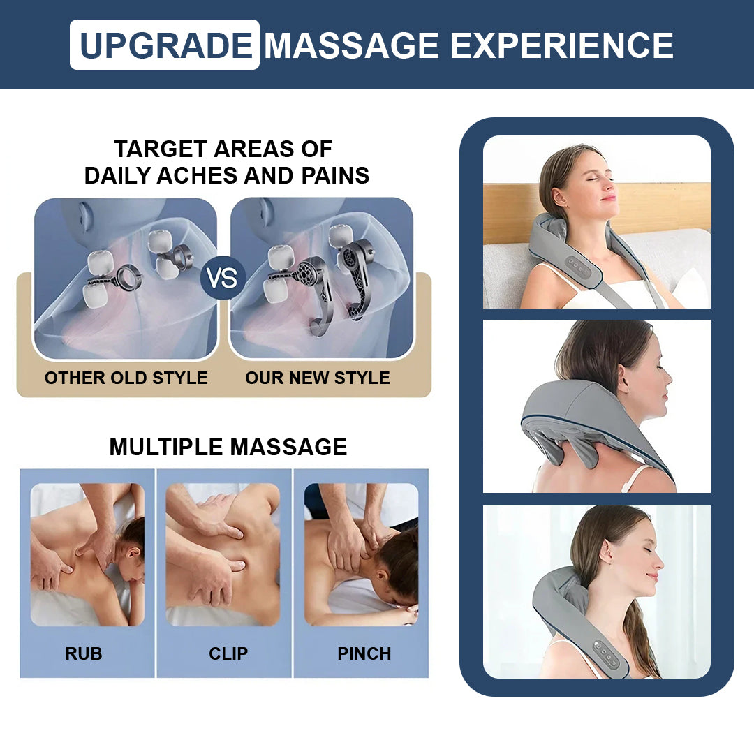 Deep Kneading Multi Functional Massager - Grey