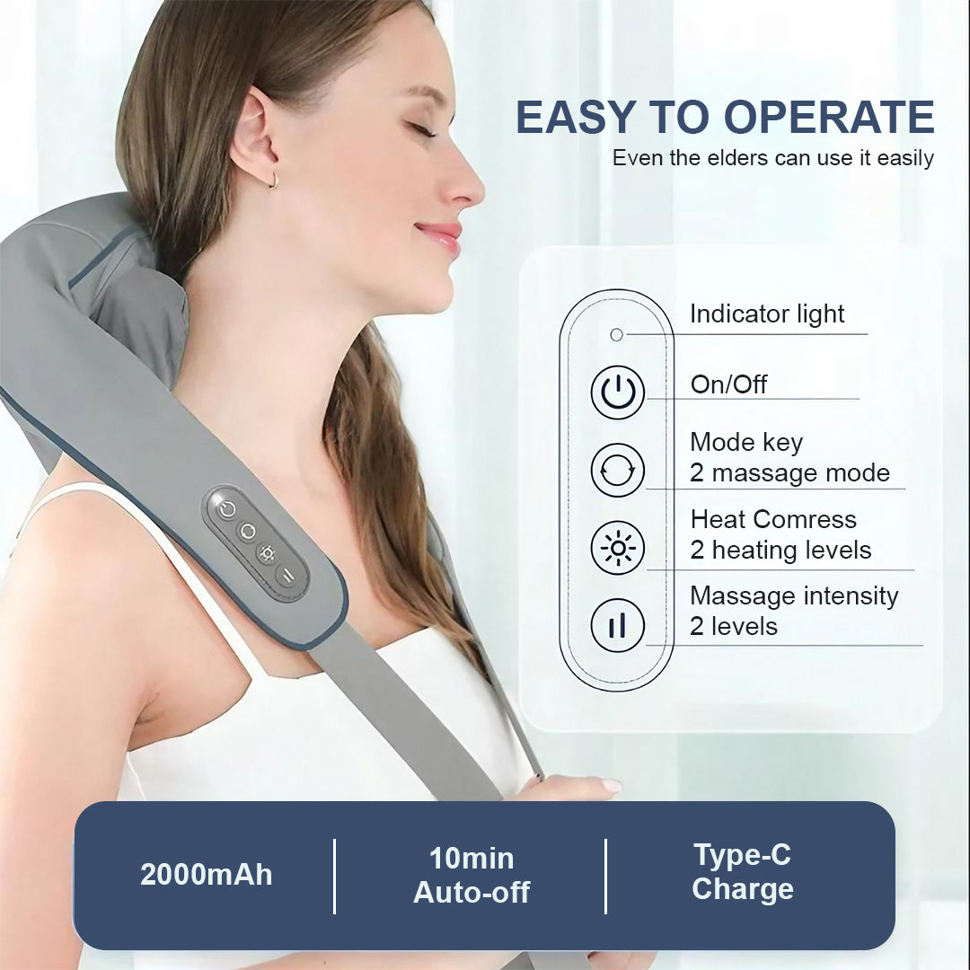 Deep Kneading Multi Functional Massager - Grey