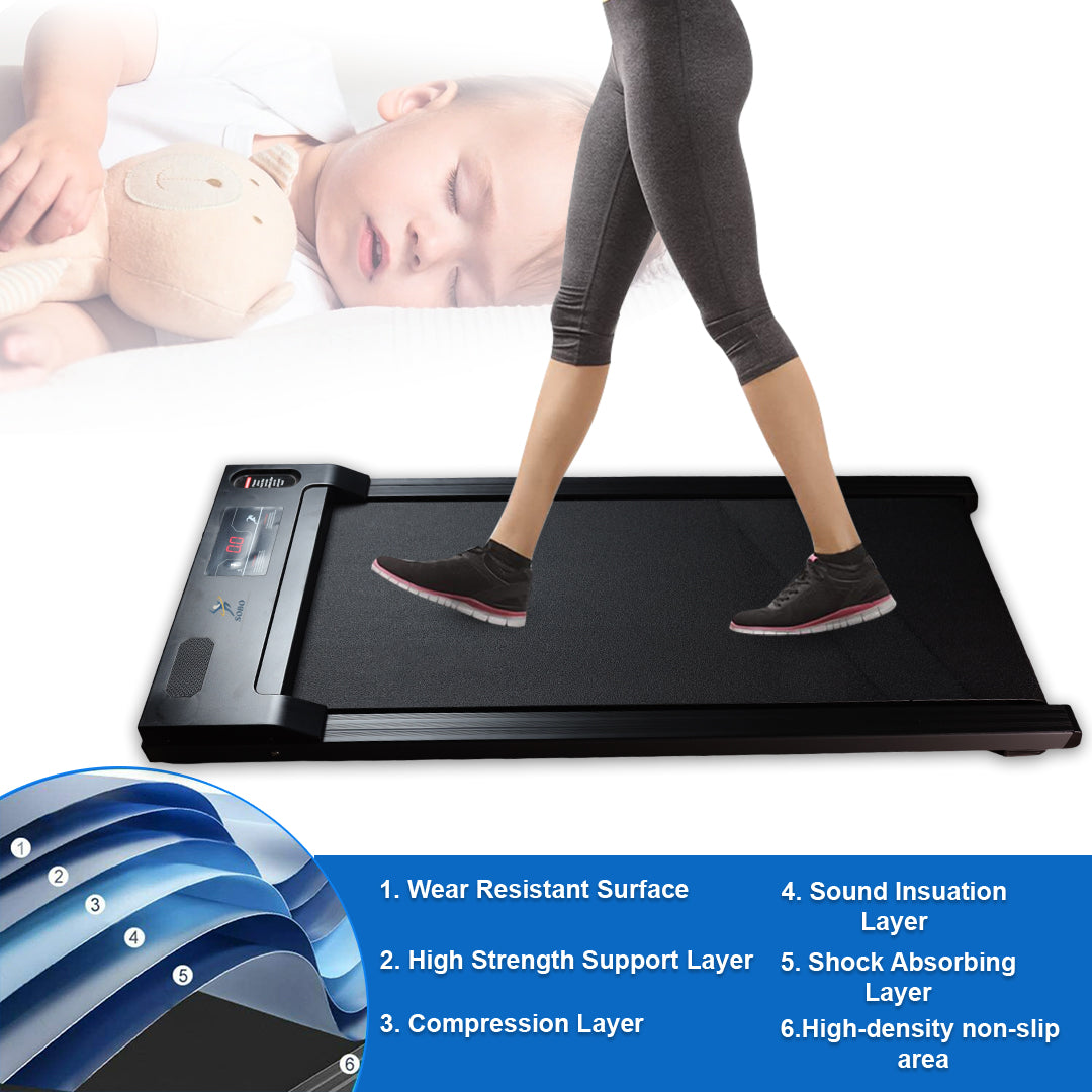 2 In 1 Portable Electric Treadmill