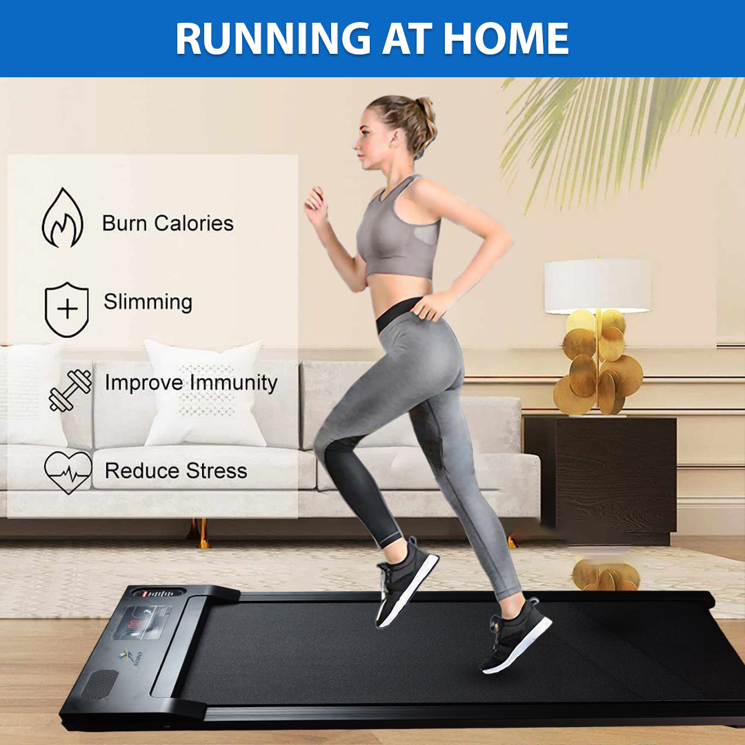 2 In 1 Portable Electric Treadmill