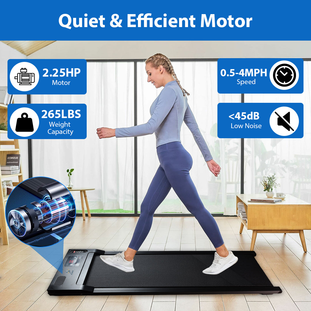 2 In 1 Portable Electric Treadmill