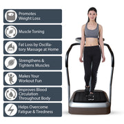 Premium and Upgarded Crazy Fit for Full Body Vibration Massager Machine Ultimate Choice for Fat Burning, Weight Loss and Daily Exercise