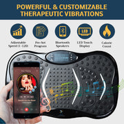 Vibration Plate For Calorie Burning With Footprint Design