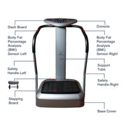 Premium and Upgarded Crazy Fit for Full Body Vibration Massager Machine Ultimate Choice for Fat Burning, Weight Loss and Daily Exercise