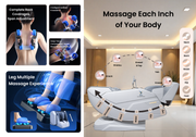 SOBO 7D AI Robotic Massage Chair | Auto Shoulder Detection | Dual Zero Gravity Recline & Full Body Stretch | SL Track with LED Ambient Lighting | 20 Auto Modes, Bluetooth & USB Charging | Full Body Massage Chair