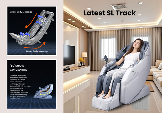 SOBO 7D AI Robotic Massage Chair | Auto Shoulder Detection | Dual Zero Gravity Recline & Full Body Stretch | SL Track with LED Ambient Lighting | 20 Auto Modes, Bluetooth & USB Charging | Full Body Massage Chair