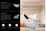 SOBO 7D AI Robotic Massage Chair | Auto Shoulder Detection | Dual Zero Gravity Recline & Full Body Stretch | SL Track with LED Ambient Lighting | 20 Auto Modes, Bluetooth & USB Charging | Full Body Massage Chair