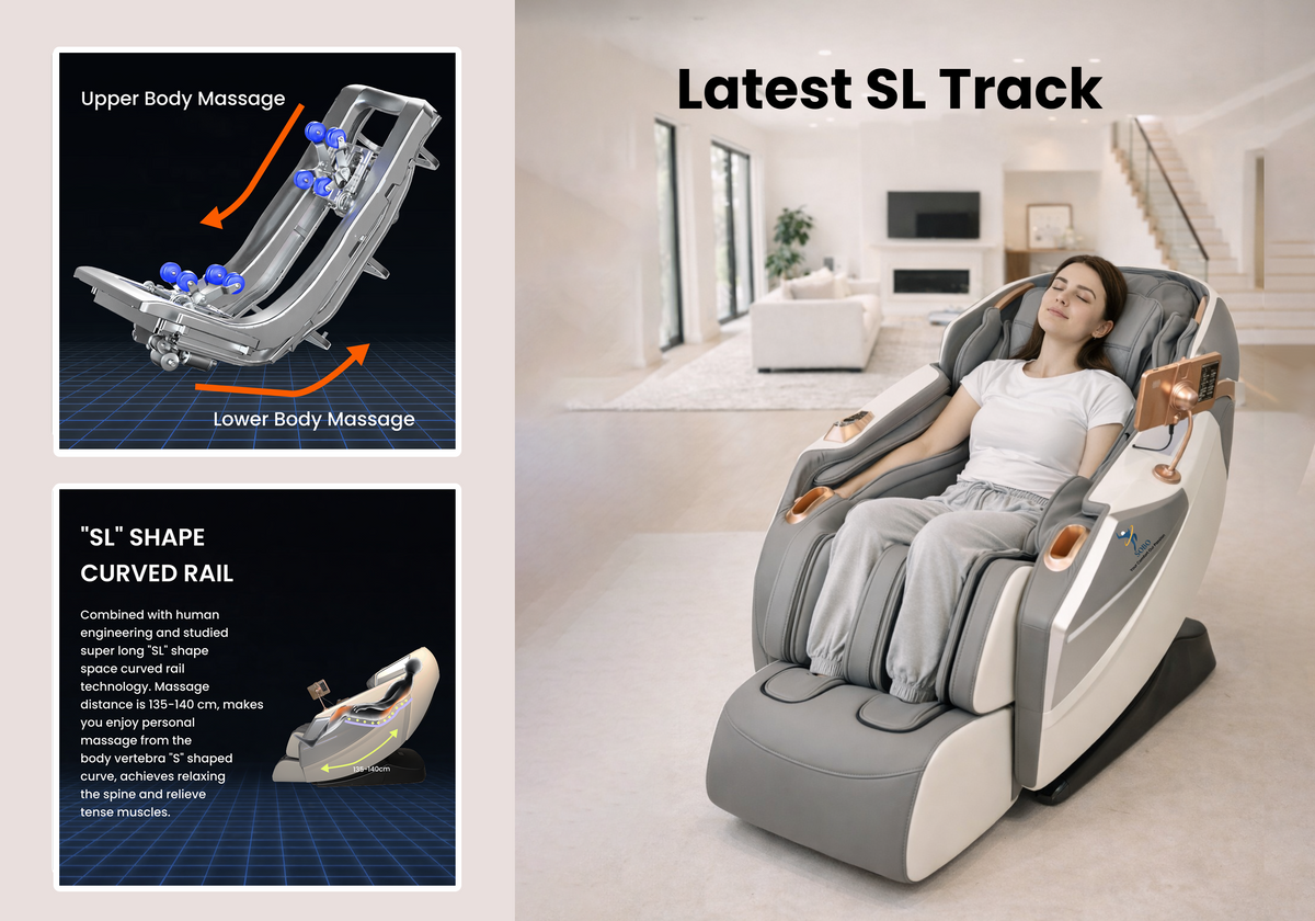 SOBO Premium Robotic Massage Chair | Auto Shoulder Position Detection | Zero Gravity Recline | Airbag Compression Therapy | Heating & Bluetooth Music | Full Body Massage Chair