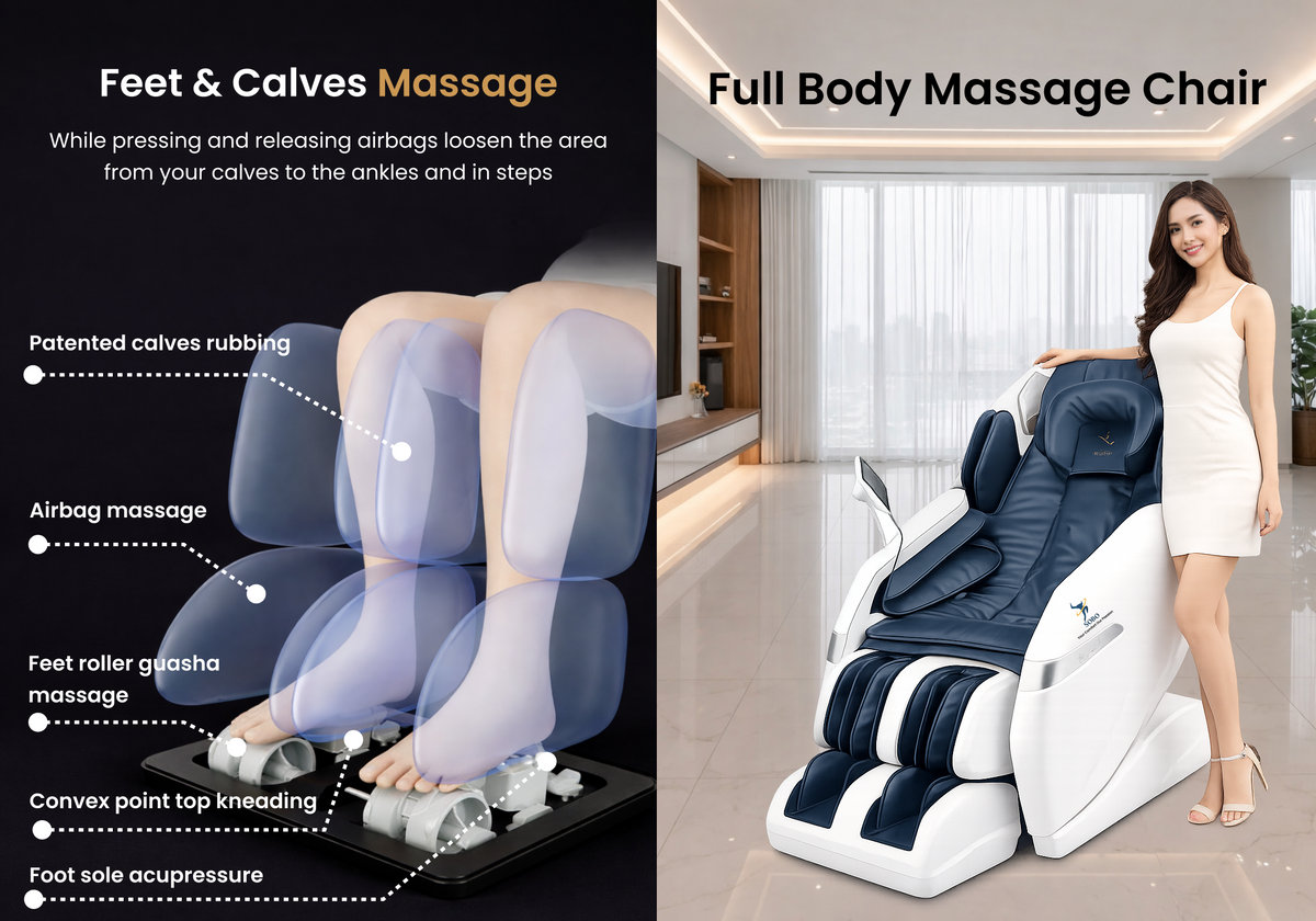 SOBO Luxury AI  Massage Chair | Auto Shoulder Detection | Dual Zero Gravity Recline | Airbag Compression & SL Track | Full Body Massage Chair