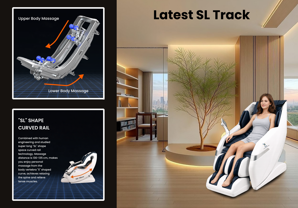 SOBO Luxury AI  Massage Chair | Auto Shoulder Detection | Dual Zero Gravity Recline | Airbag Compression & SL Track | Full Body Massage Chair