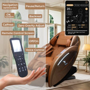 SOBO SB008 Massage Chair | Voice Control & Auto Shoulder Detection | Zero Gravity Recline | Graphene Heating & SL Curved Rail | Wireless Charging with TFT Remote | Full Body Massage Chair