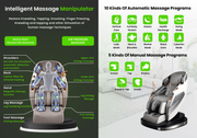 SOBO Premium Robotic Massage Chair | Auto Shoulder Position Detection | Zero Gravity Recline | Airbag Compression Therapy | Heating & Bluetooth Music | Full Body Massage Chair