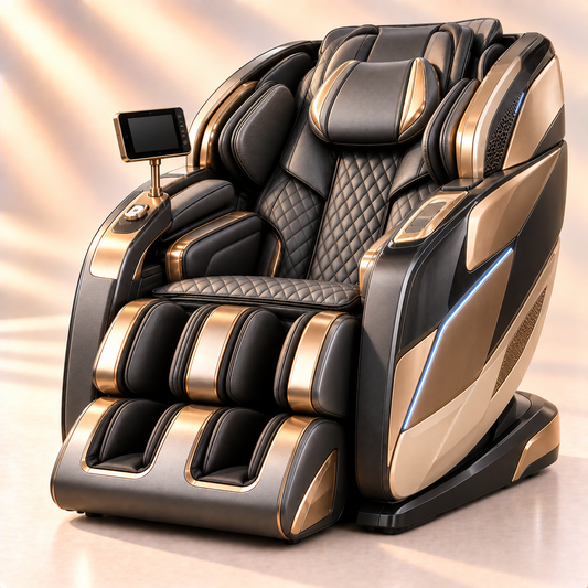 SOBO 7D AI Robotic Massage Chair | Auto Shoulder Detection | Dual Zero Gravity Recline & Full Body Stretch | SL Track with LED Ambient Lighting | 20 Auto Modes, Bluetooth & USB Charging | Full Body Massage Chair