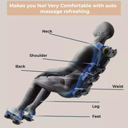 SOBO SB618 Massage Chair | Auto Shoulder Position Detection | Zero Gravity Recline | Airbag Compression Therapy | Heating & Bluetooth Music | Full Body Massage Chair