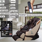 SOBO SB82 Massage Chair | Intelligent 3D Massage Hands & Shoulder Detection | Zero Gravity Recline | Graphene Heating & SL Curved Rail | Bluetooth Speakers with TFT Remote | Full Body Massage Chair