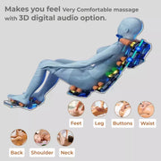 SOBO SB82 Massage Chair | Intelligent 3D Massage Hands & Shoulder Detection | Zero Gravity Recline | Graphene Heating & SL Curved Rail | Bluetooth Speakers with TFT Remote | Full Body Massage Chair