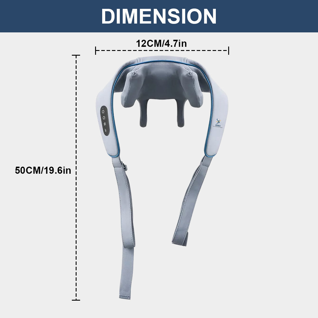 Deep Kneading Multi Functional Massager - Grey