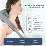 Deep Kneading Multi Functional Massager - Grey